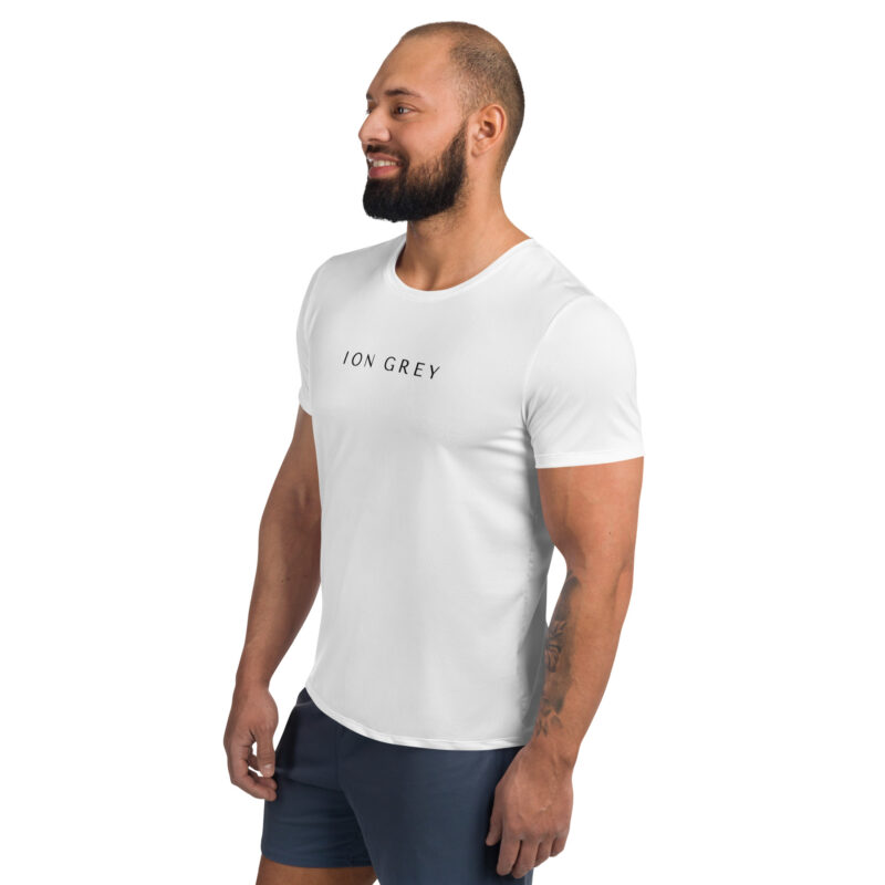 ION GREY Men's Athletic T-shirt - Image 4