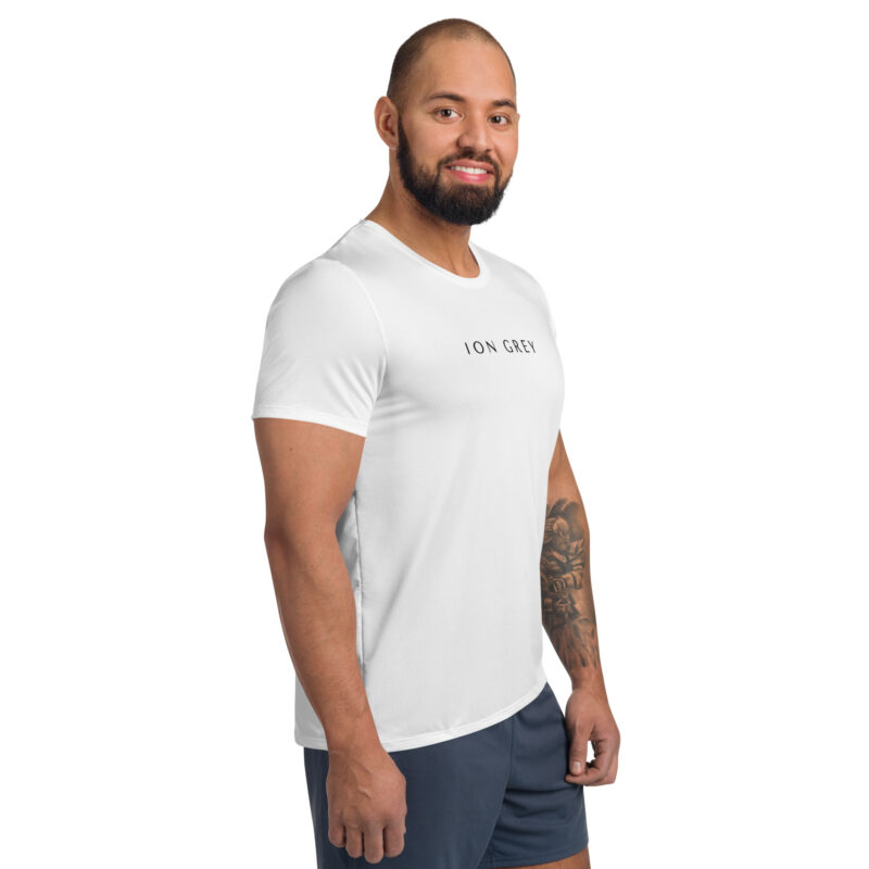 ION GREY Men's Athletic T-shirt - Image 3