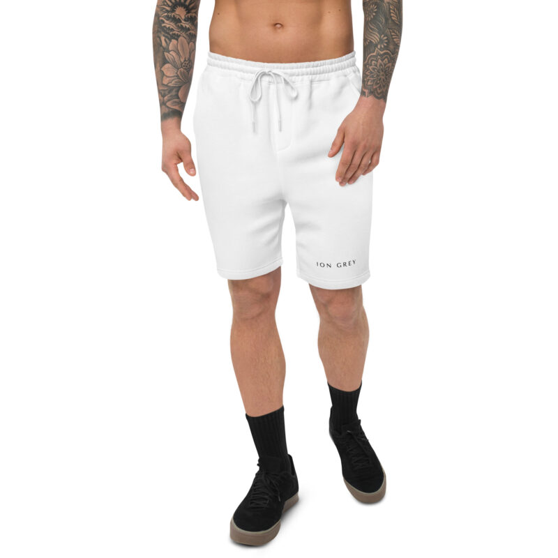 ION GREY Men's Fleece Shorts - Image 5