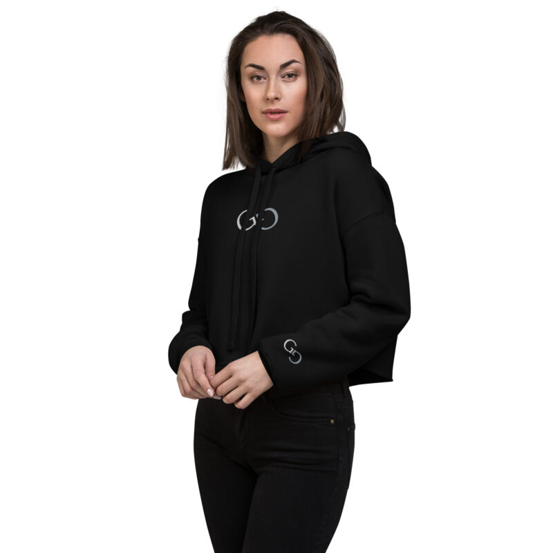 ION GREY Women's Crop Training Hoodie - Image 4