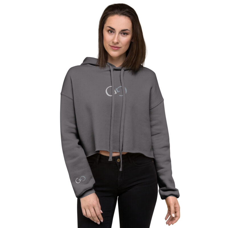 ION GREY Women's Crop Training Hoodie - Image 11