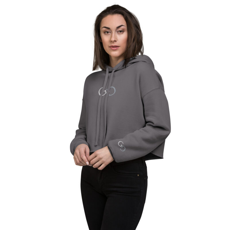 ION GREY Women's Crop Training Hoodie - Image 14