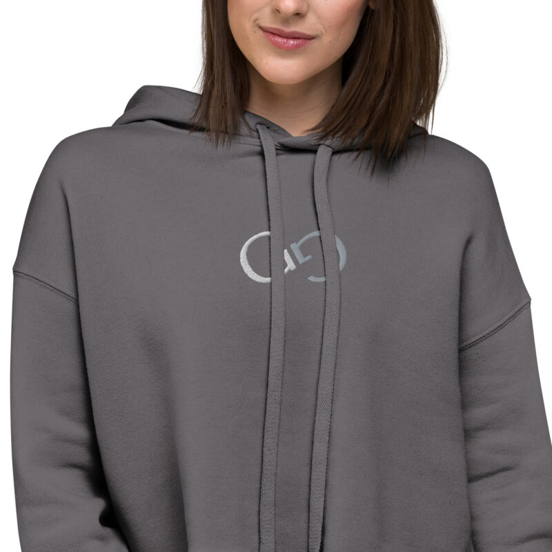 ION GREY Women's Crop Training Hoodie - Image 12